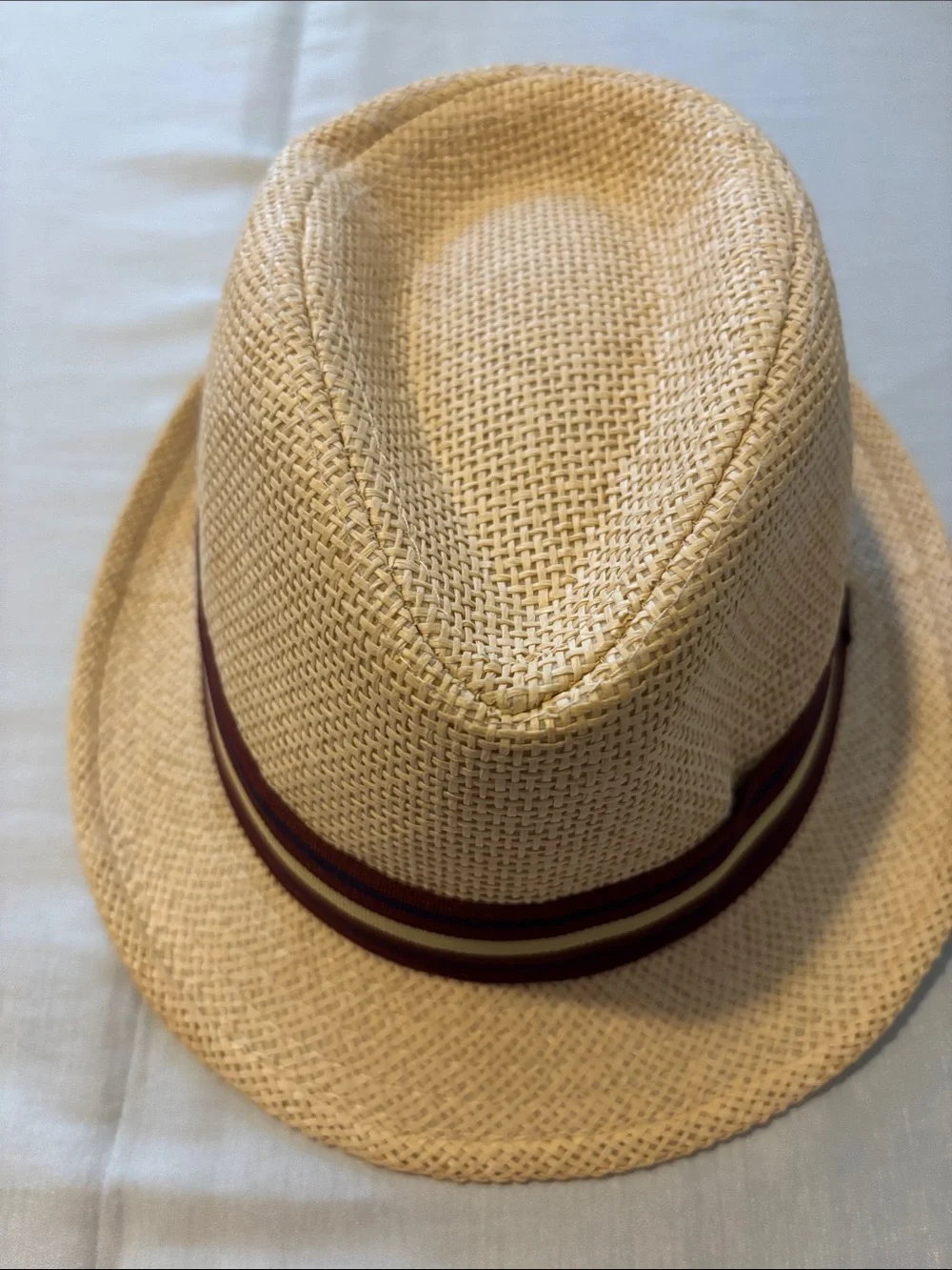 Kids Straw Fedora Hat